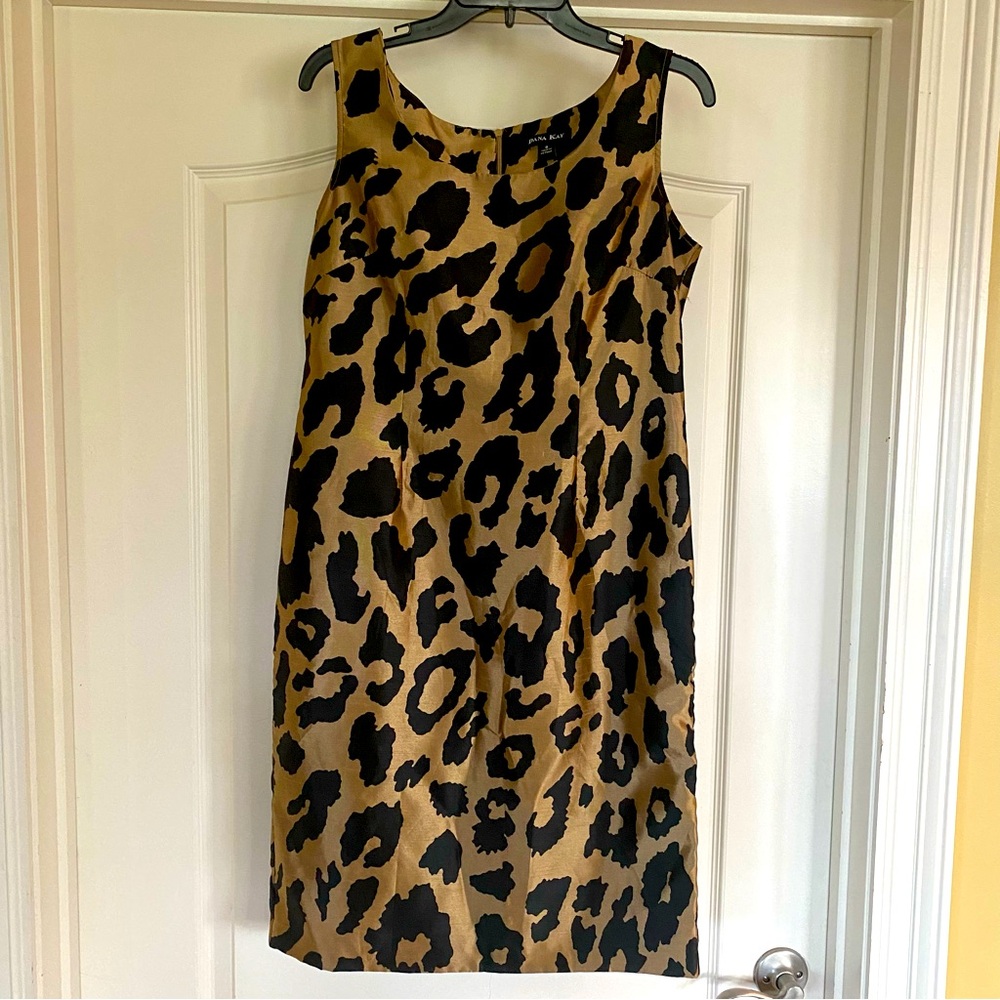 Dana Kay Leopard Print Dress Size 8